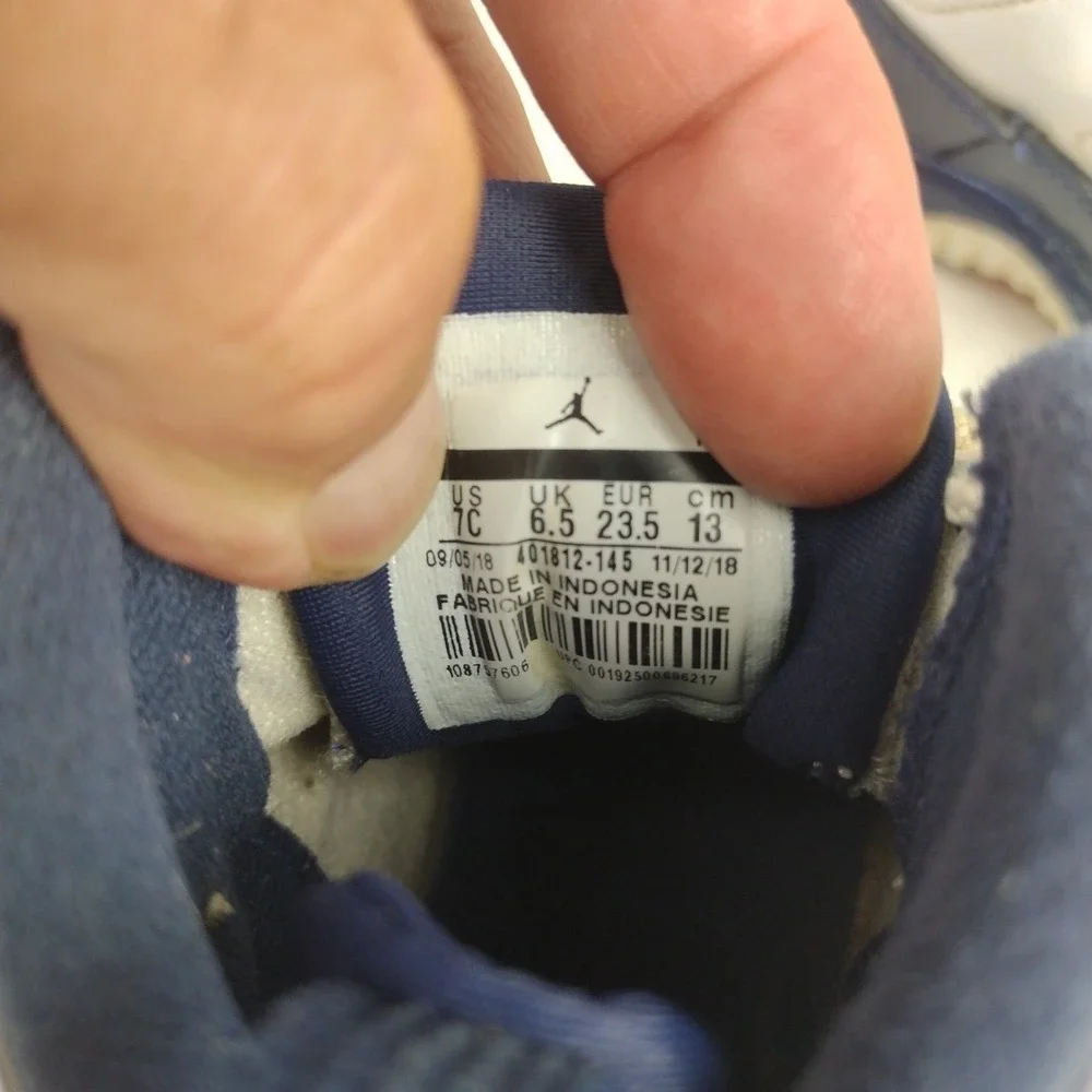 Nike Air Jordan 9 Retro 23 IX UNC Pearl Blue 401812-145 Toddler SZ 7 C Sneakers